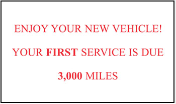 Two-sided stock static cling reminders