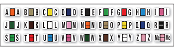File right™ brand - alphabet labels
