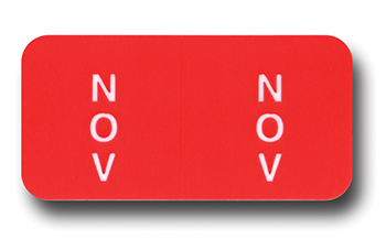 Month labels - file right brand