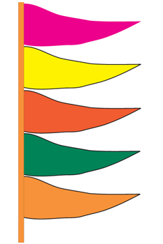 Viziflag™ brand - plasticloth antenna flag