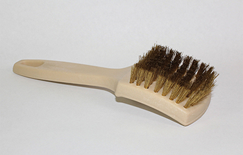 Brass white wall brush