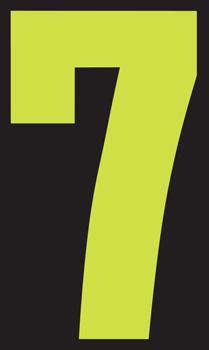 07 Sticker Number Number window sticker | Paper Roll Supplies | 800-243-5877